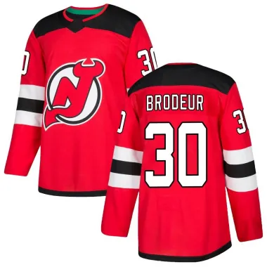 Red Men's Martin Brodeur Authentic New Jersey Devils Home Jersey