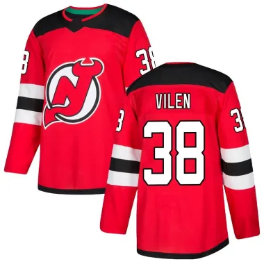 Red Youth Topias Vilen Authentic New Jersey Devils Home Jersey