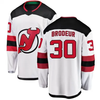 White Men's Martin Brodeur Breakaway New Jersey Devils Away Jersey