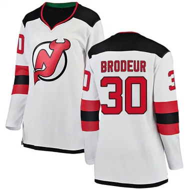 White Women's Martin Brodeur Breakaway New Jersey Devils Away Jersey